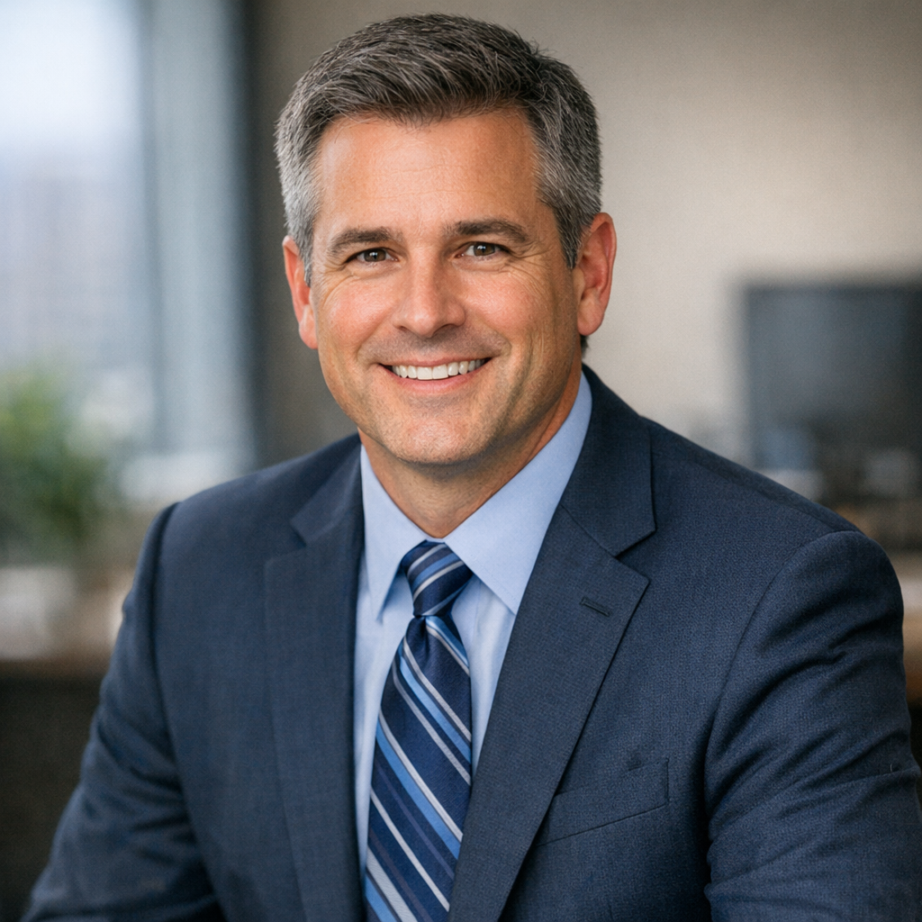 Professional portrait of David Thompson, Senior Loan Officer, in business attire